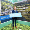 DAERA Minister Andrew Muir is pictured at the Just Transition Commission stand at this year's Balmoral Show.