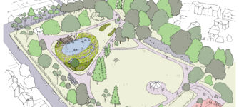 Artist's impression of Drumglass Park. Photo Belfast City Council
