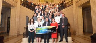 Representatives from Northern Ireland's public sector gathered at Stormont to mark the completion of the first statutory climate reporting cycle