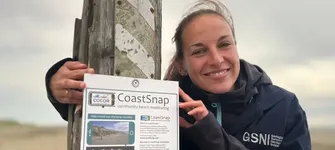 Dr. Melanie Biausque introduces the new citizen science initiative at Tyrella Beach
