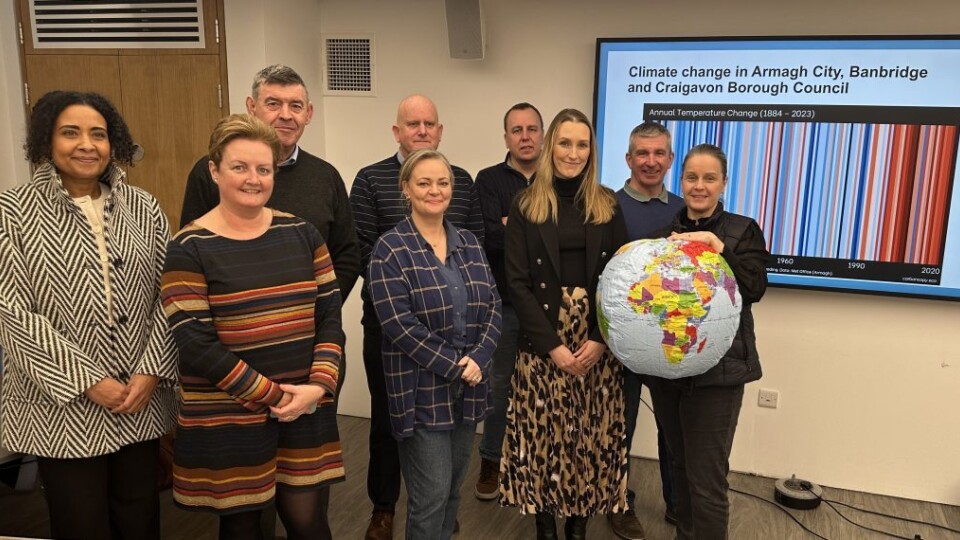 Staff from Armagh, Banbridge and Craigavon Borough Council attending Carbon Literacy Training delivered by Sustainable NI
