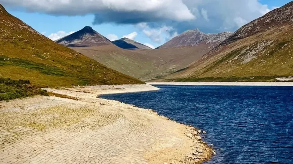 A prolonged dry spell has left water levels visibly low at Kilkeel’s Silent Valley reservoir. Photo: Alice Louise BBC Weather Watcher